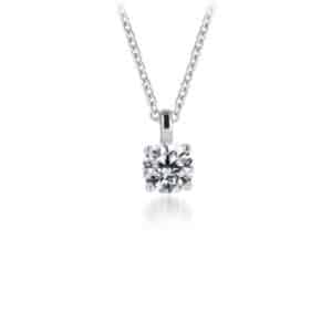 Anthony's Jewelers, round diamond solitaire pendant, diamond pendent, diamond