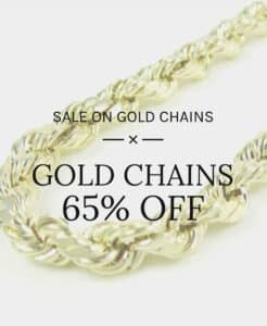 Gold Chain Sale Banner