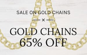 Sale on Gold Chains Banner